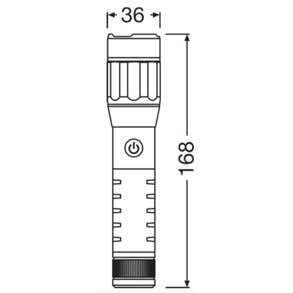 Osram - LED презареждаем фенер с регулируема яркост LEDINSPECT PRO TORCH 500 LED/6W/3,7V 2200 mAh IP44