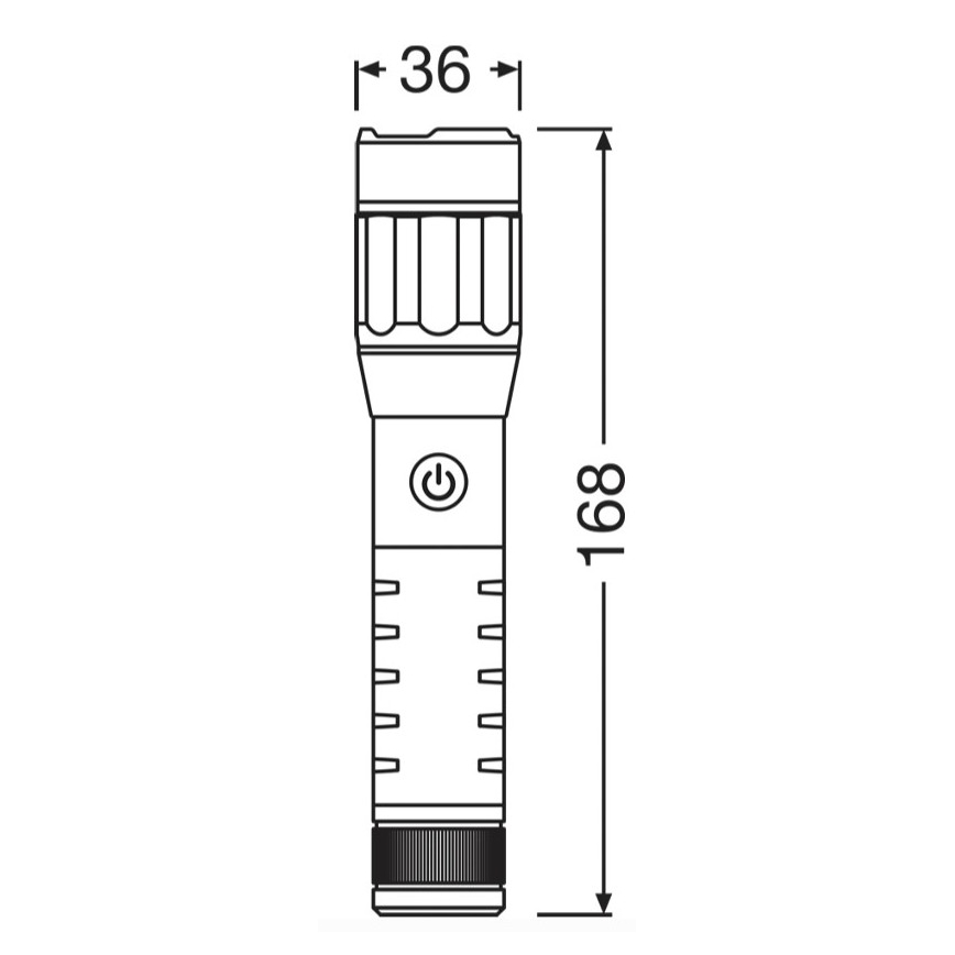 Osram - LED презареждаем фенер с регулируема яркост LEDINSPECT PRO TORCH 500 LED/6W/3,7V 2200 mAh IP44