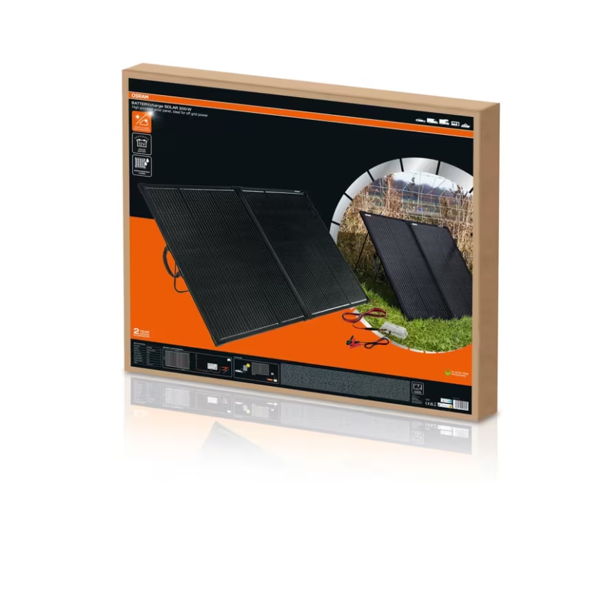 Osram - Соларен панел за автономно зареждане BATTERY CHARGE SOLAR 200W IP65