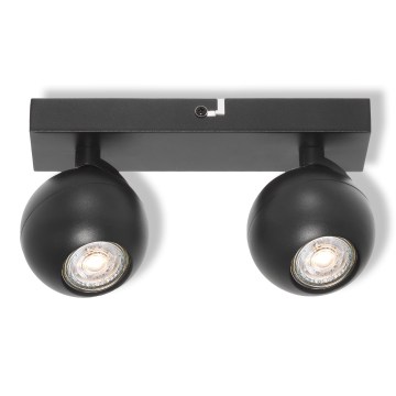 Osram - Спот осветително тяло SPOT SPHERAL 2xGU10/6W/230V черно