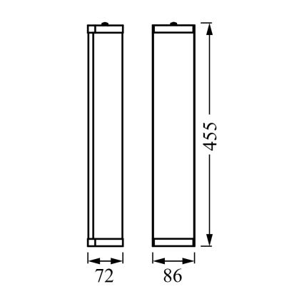 Osram - Стенно осветително тяло за баня BATHROOM CLASSIC 3xE14/12W/230V IP44 лъскав хром