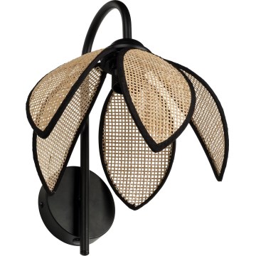 Osram - Стенна лампа DECOR RATTAN 1xE27/15W/230V бежова/черна