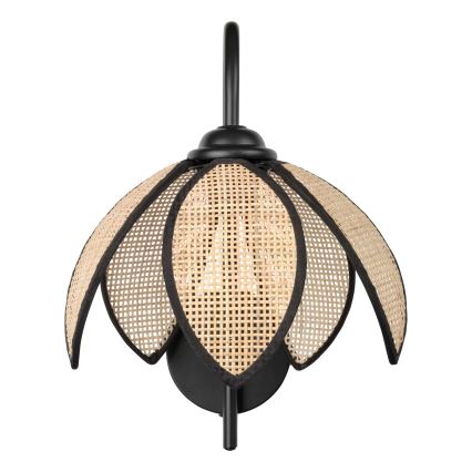 Osram - Стенна лампа DECOR RATTAN 1xE27/15W/230V бежова/черна