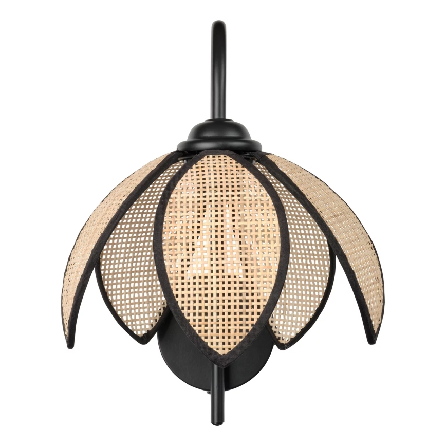 Osram - Стенна лампа DECOR RATTAN 1xE27/15W/230V бежова/черна