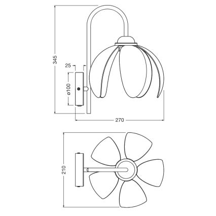 Osram - Стенна лампа DECOR RATTAN 1xE27/15W/230V бежова/черна
