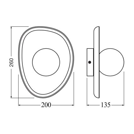 Osram - Стенно осветително тяло ACACIA NEST 1xG9/5W/230V от акация