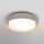 Osram - таванен плафон ORBIS MADRID 2xE27/10W/230V, Ø 29 см, дървесен декор