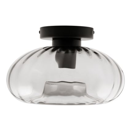 Osram - Таванно осветително тяло DECOR SMOKE 1xE27/12W/230V Ø 28 см черно/пушеносиво