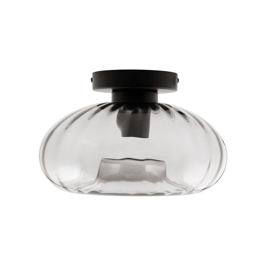 Osram - Таванно осветително тяло DECOR SMOKE 1xE27/12W/230V Ø 28 см черно/пушеносиво