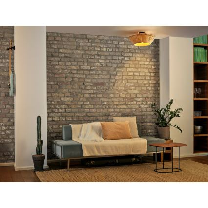 Osram - Таванно осветително тяло DECOR STRIPES 1xE27/10W/230V Ø 40,5 см бежово