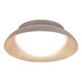 Osram - Таванно осветително тяло ORBIS MILAN 2xE27/10W/230V диам. 30,5 cm дървесен декор