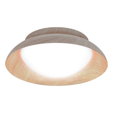 Osram - Таванно осветително тяло ORBIS MILAN 2xE27/10W/230V диам. 30,5 cm дървесен декор