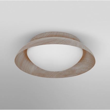 Osram - Таванно осветително тяло ORBIS MILAN 2xE27/10W/230V диам. 30,5 cm дървесен декор
