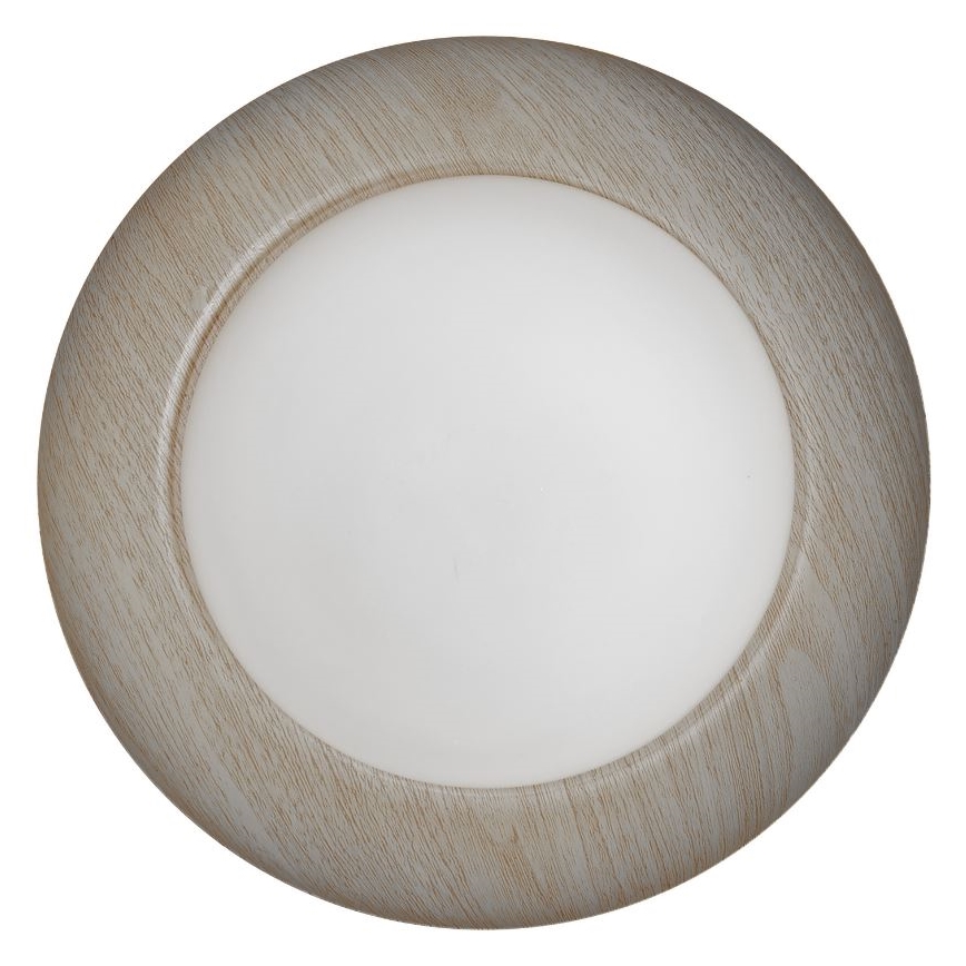 Osram - Таванно осветително тяло ORBIS MILAN 2xE27/10W/230V диам. 30,5 cm дървесен декор