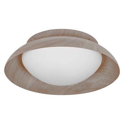 Osram - Таванно осветително тяло ORBIS MILAN 2xE27/10W/230V диам. 30,5 cm дървесен декор