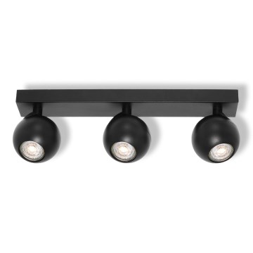 Osram - Точково осветително тяло SPOT SPHERAL 3xGU10/6W/230V черно