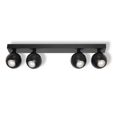 Osram - Точково осветително тяло SPOT SPHERAL 4xGU10/6W/230V черно