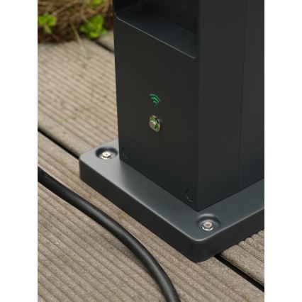 Osram - Умен външен стълб за контакти с 2 гнезда SCHUKO и Wi-Fi повторител IP44
