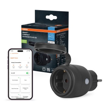 Osram - Умен външен контакт SMART+ MATTER SCHUKO 3680W/230V/16A IP44 Wi-Fi