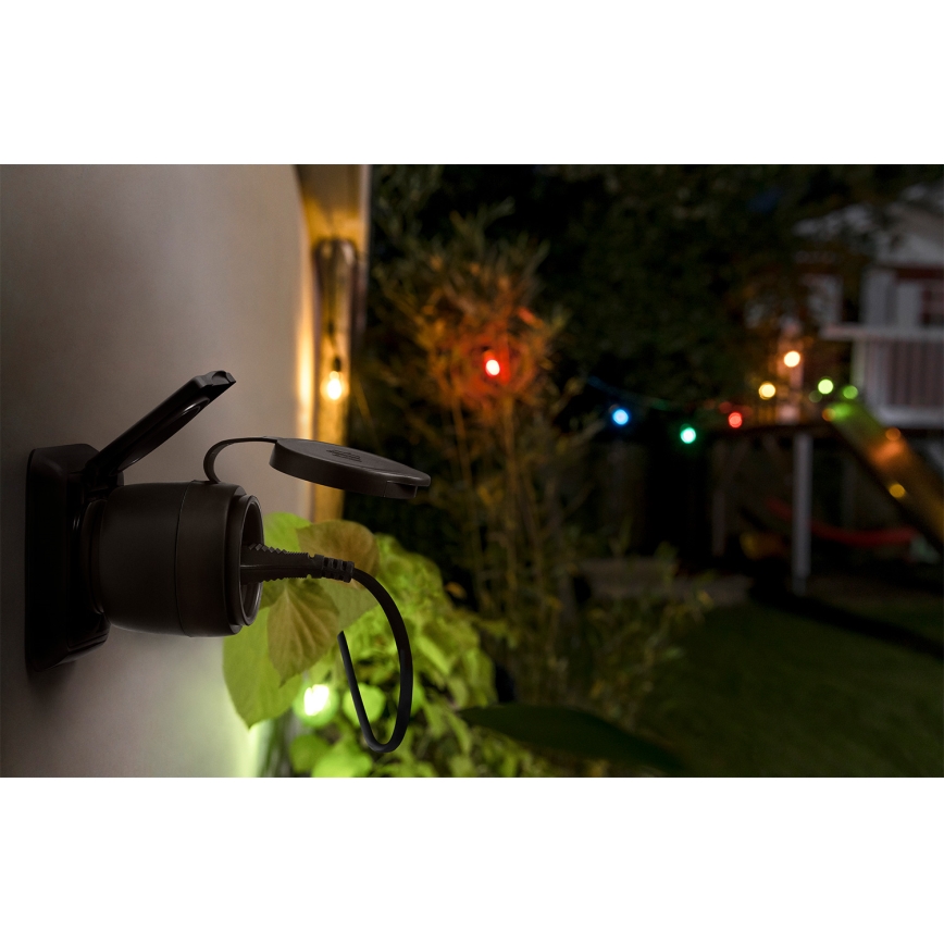 Osram - Умен външен контакт SMART+ MATTER SCHUKO 3680W/230V/16A IP44 Wi-Fi