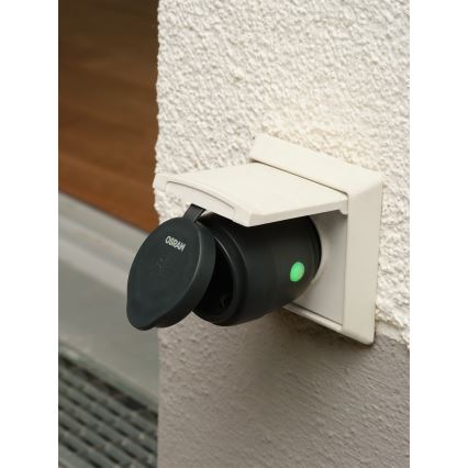 Osram - Умен външен контакт SMART+ MATTER SCHUKO 3680W/230V/16A IP44 Wi-Fi