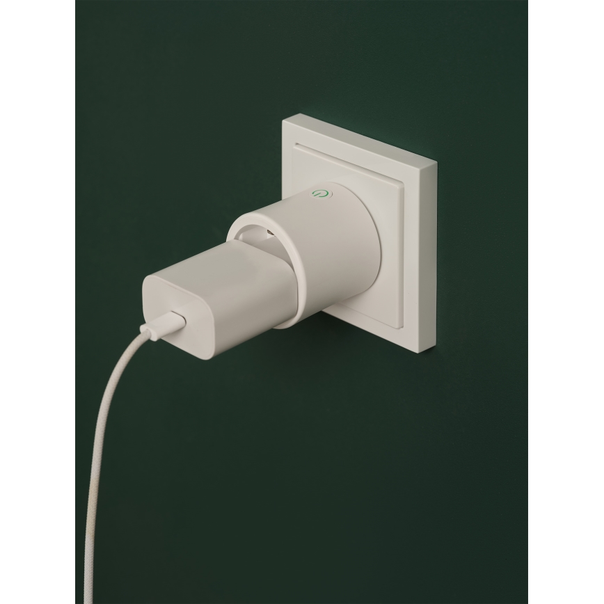 Osram - Умен контакт SMART+ MATTER SCHUKO 2300W/230V/10A Wi-Fi бял