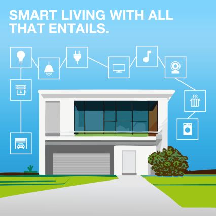 Osram - Умен контакт SMART+ MATTER SCHUKO 2300W/230V/10A Wi-Fi черен