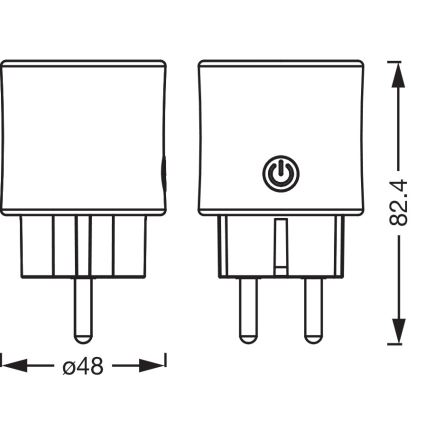Osram - Умен контакт SMART+ SCHUKO 2300W/230V/10A бял