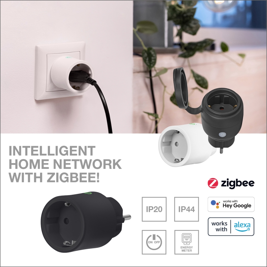 Osram - Умен контакт SMART+ SCHUKO 2300W/230V/10A черен