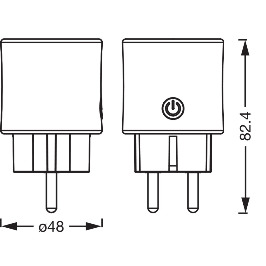 Osram - Умен контакт SMART+ SCHUKO 2300W/230V/10A черен