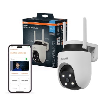 Osram - Умна външна 360° камера със 2K сензор SMART+ 230V IP67 Wi-Fi