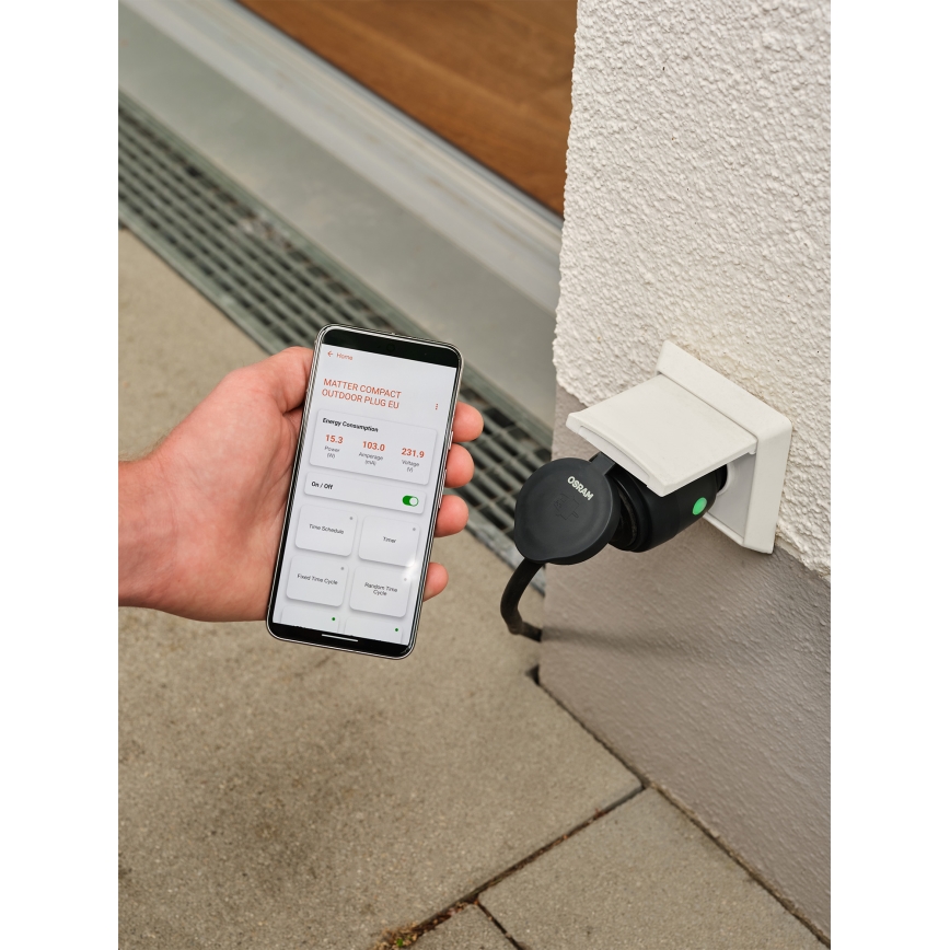 Osram - Умна външна розетка SMART+ SCHUKO 3680W/230V/16A IP44