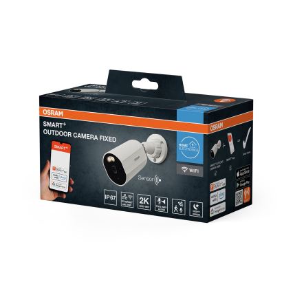 Osram - Умна външна камера със сензор 2K SMART+ 230V IP67 Wi-Fi