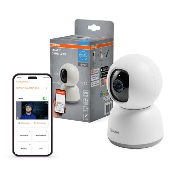 Osram - Умна вътрешна камера 360° с SMART+ 2K сензор 230V Wi-Fi