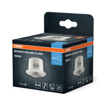 Osram - Вграден сензор за движение 360° FLUSH 230V бял