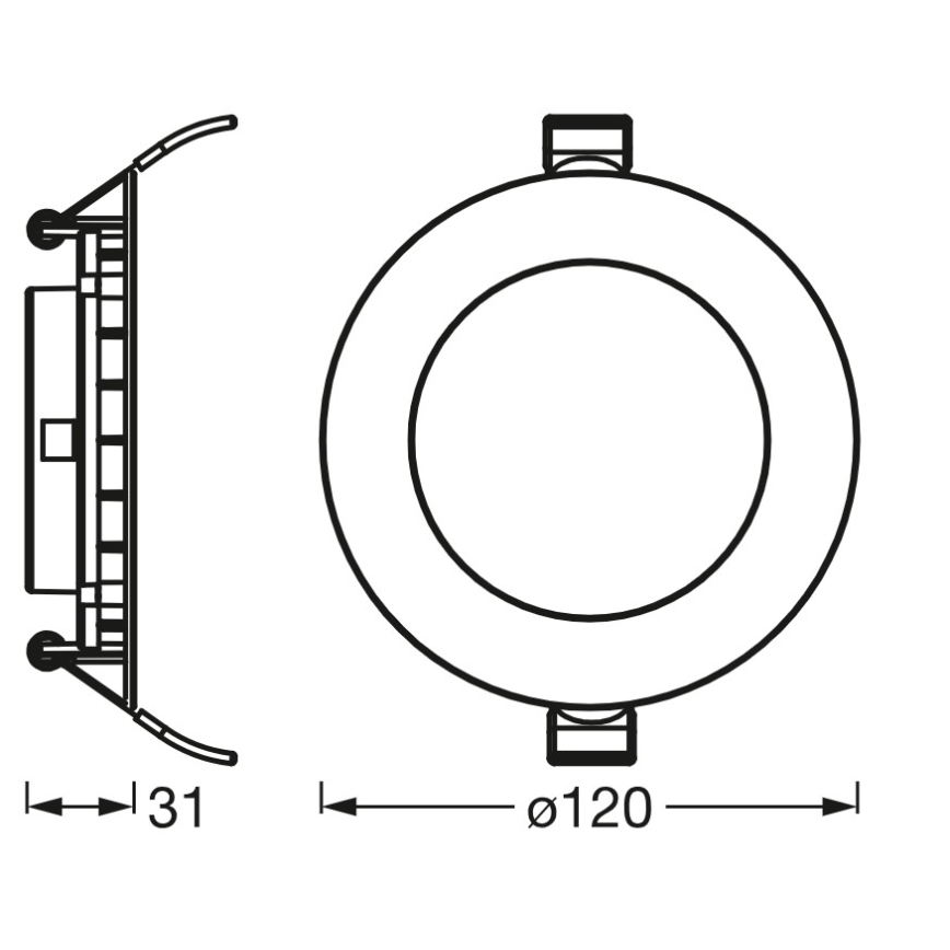 Osram - Вградено LED осветително тяло SLIM LED/8W/230V 4000K