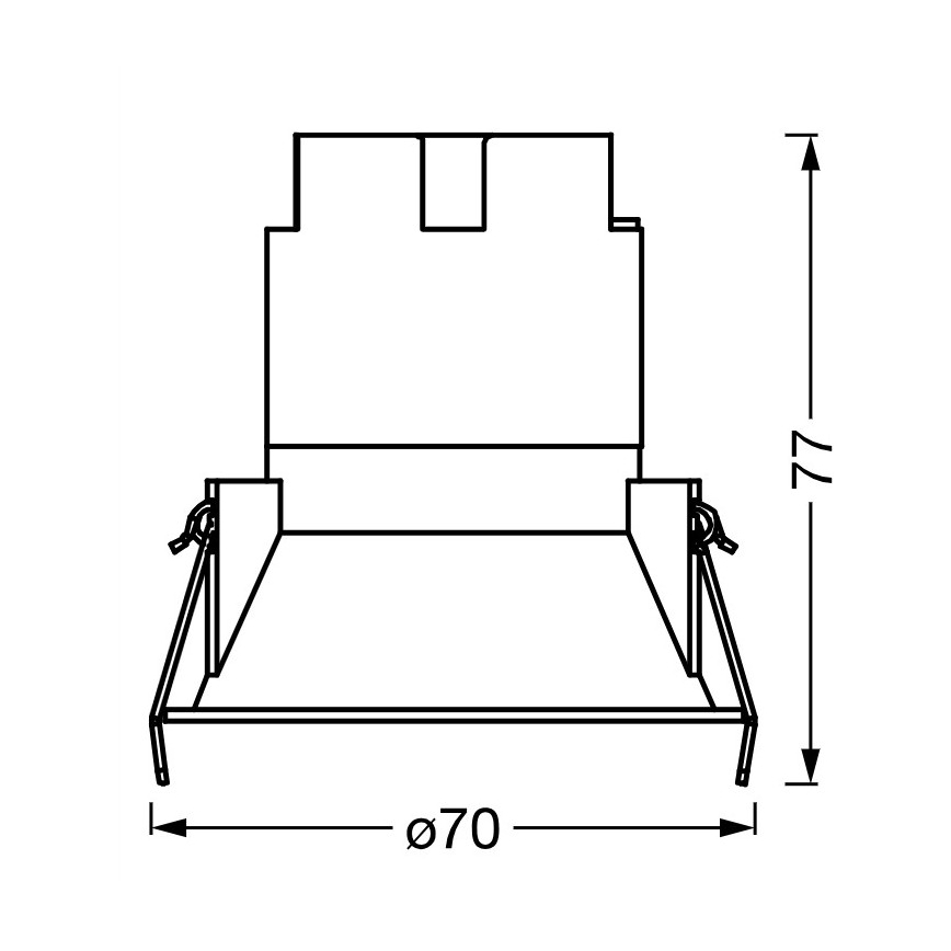 Osram - Вградено LED осветително тяло SPOT TWIST LED/5W/230V 4000K Ø 7 см бяло/черно