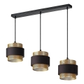Osram - Висящ полилей DECOR HORNET 3xE27/10W/230V черен/златен