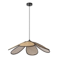 Osram - Висяща лампа на кабел DECOR RATTAN 1xE27/15W/230V Ø 69 см бежово/черно