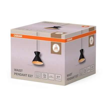 Osram - Висяща лампа на кабел DECOR WAIST 1xE27/40W/230V черна