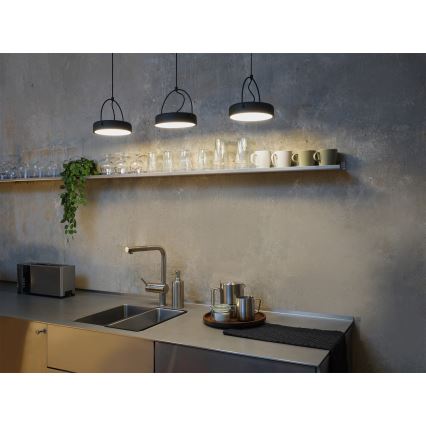 Osram - висяща LED лампа на кабел DECOR PUCK 3xLED/12W/230V CRI 90 черна