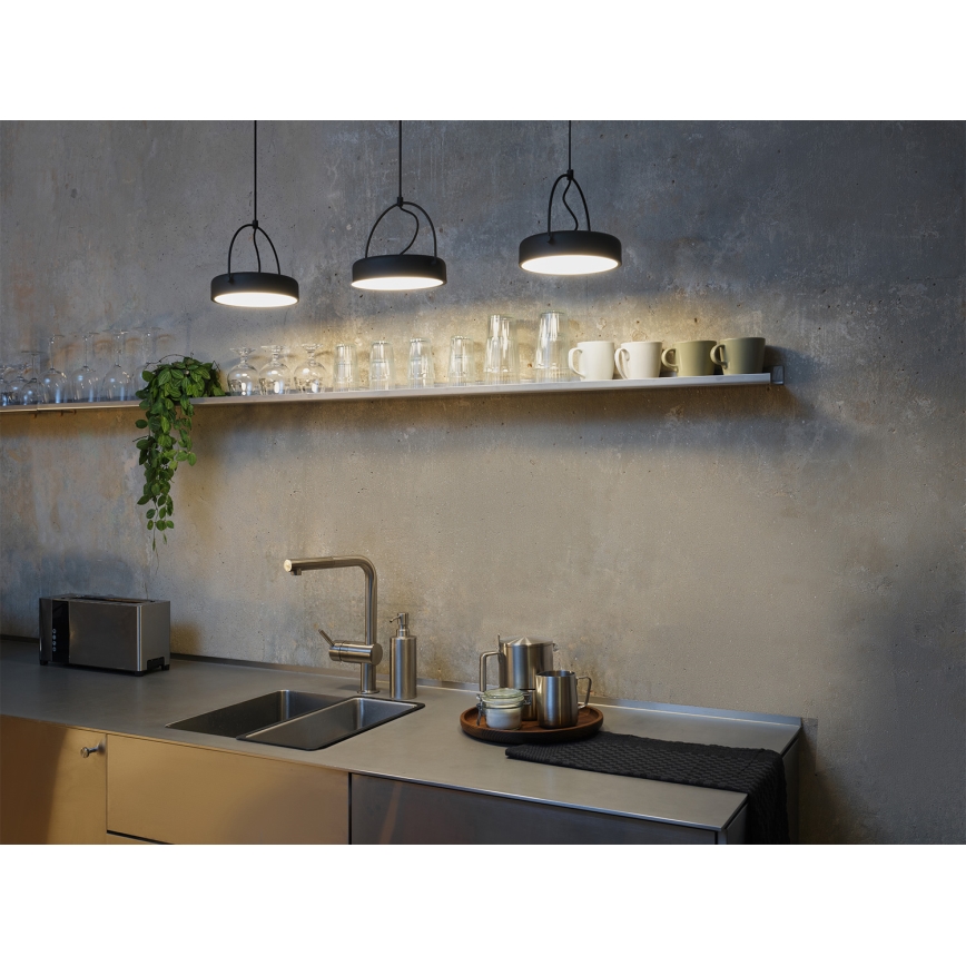 Osram - висяща LED лампа на кабел DECOR PUCK 3xLED/12W/230V CRI 90 черна