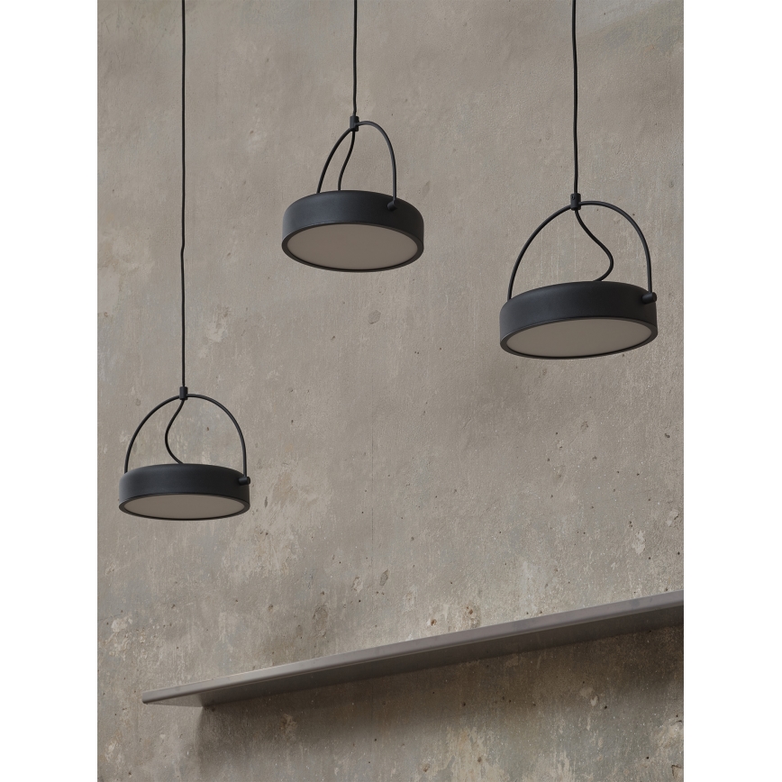 Osram - висяща LED лампа на кабел DECOR PUCK 3xLED/12W/230V CRI 90 черна