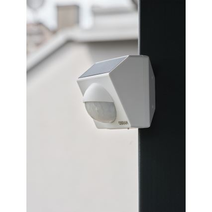 Osram - Външен соларен сензор за движение SMART+ 3,7V бял IP65 Wi-Fi 800 mAh
