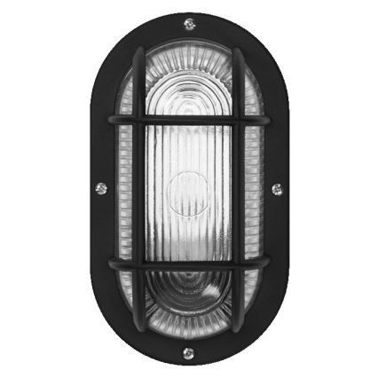Osram - Външен стенен осветител BULKHEAD 1xE27/10W/230V IP54 черен