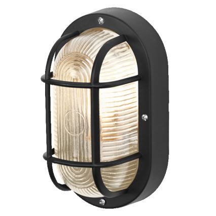 Osram - Външен стенен осветител BULKHEAD 1xE27/10W/230V IP54 черен