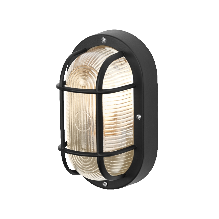 Osram - Външен стенен осветител BULKHEAD 1xE27/10W/230V IP54 черен