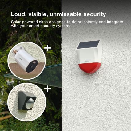 Osram - Външна соларна аларма SMART+ 5V IP65 Wi-Fi