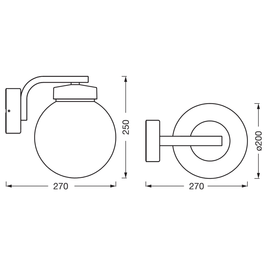 Osram - Външна стенна лампа ENDURA CLASSIC 1xE27/40W/230V IP54 антрацит