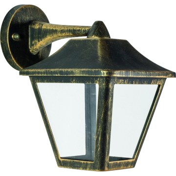 Osram - Външна стенна лампа TRADITION DOWN 1xE27/60W/230V IP44 патина/златна